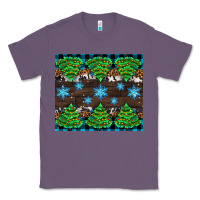 Lavender Christmas tree with snow Classic Tee - AdoDesignShop