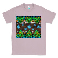 Lilac Christmas tree with snow Classic Tee - AdoDesignShop
