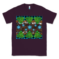 Plum Christmas tree with snow Classic Tee - AdoDesignShop