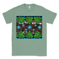 Sage Christmas tree with snow Classic Tee - AdoDesignShop