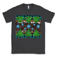 Smoke Christmas tree with snow Classic Tee - AdoDesignShop
