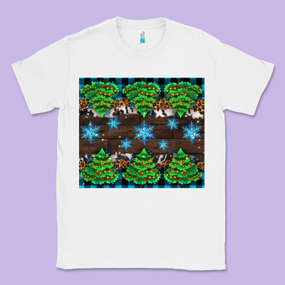 Christmas Tree With Snow Classic Tee Designed By Adodesignshop