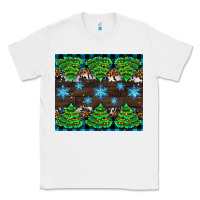 White Christmas tree with snow Classic Tee - AdoDesignShop