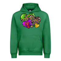 Emerald mardi gras hearts Urban Hoodie - CowGirlArtShop