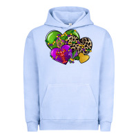Pigment Grape Ice mardi gras hearts Urban Hoodie - CowGirlArtShop