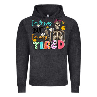 Vintage Black im trying but im very tired Vintage Hoodie - Artiststas