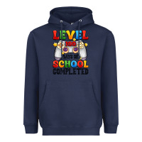 Navy level 100 days of school completed Heavyweight Hoodie - Artiststas