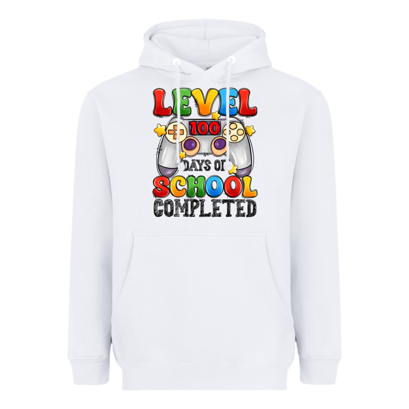 Level 100 Days Of School Completed Heavyweight Hoodie by Artiststas | Teevron