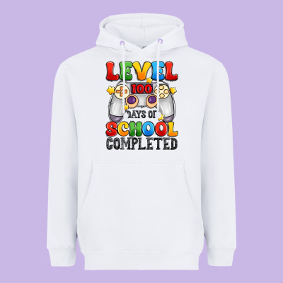 Level 100 Days Of School Completed Heavyweight Hoodie Designed By Artiststas
