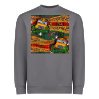 Storm christmas school bus seamless pattern Heavyweight Sweatshirt - BundleAndBundleShop
