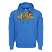 True Royal created with a purpose with sunflower and butterfl Zipper Hoodie - NancyCooperArtShop