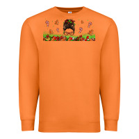 Carrot christmas mama messy bun Premium Sweatshirt - Jasminsmagicworld