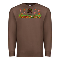 Chestnut christmas mama messy bun Premium Sweatshirt - Jasminsmagicworld