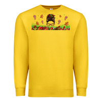 Lemon christmas mama messy bun Premium Sweatshirt - Jasminsmagicworld