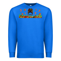 True Royal christmas mama messy bun Premium Sweatshirt - Jasminsmagicworld