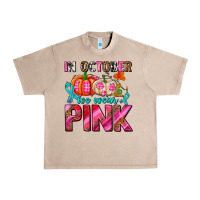 French Oak in october we wear pink with pumpkins Urban Heavy Tee - AdoDesignShop