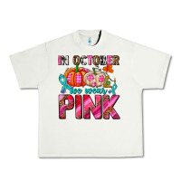 Pistachio in october we wear pink with pumpkins Urban Heavy Tee - AdoDesignShop