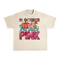 Sandshell in october we wear pink with pumpkins Urban Heavy Tee - AdoDesignShop