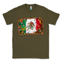 Army Green Christmas lights Mexican flag Classic Tee - Jasminsmagicworld