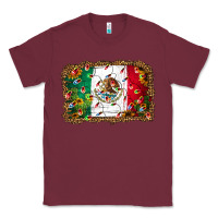 Burgundy Christmas lights Mexican flag Classic Tee - Jasminsmagicworld