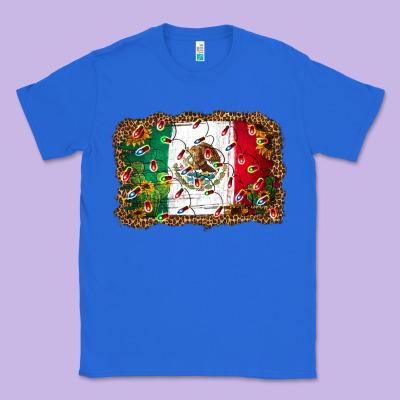 Christmas Lights Mexican Flag Classic Tee Designed By Jasminsmagicworld