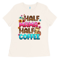 Bone half mama half coffee Ladies Tee - Zillion Design Studio