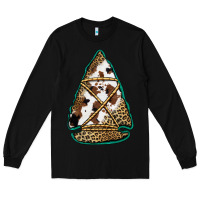 Black cowhide leopard arrowhead Long Sleeve Tee - Jasminsmagicworld