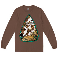 Chestnut cowhide leopard arrowhead Long Sleeve Tee - Jasminsmagicworld