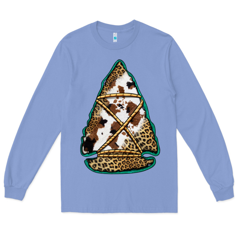 Cowhide Leopard Arrowhead Long Sleeve Tee by Jasminsmagicworld | Teevron