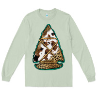 Matcha cowhide leopard arrowhead Long Sleeve Tee - Jasminsmagicworld