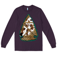 Plum cowhide leopard arrowhead Long Sleeve Tee - Jasminsmagicworld