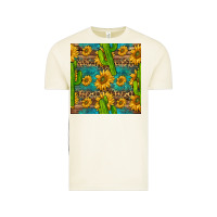 Vintage Arctic sunflower and cactus seamless pattern Vintage Tee - BundleAndBundleShop