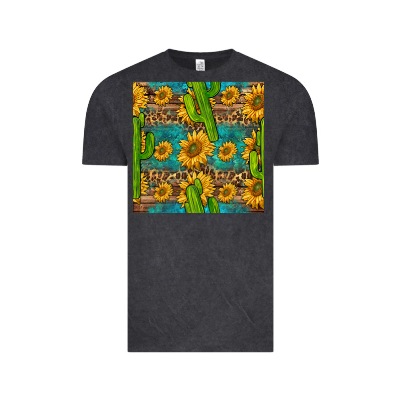 Sunflower And Cactus Seamless Pattern Vintage Tee by BundleAndBundleShop | Teevron