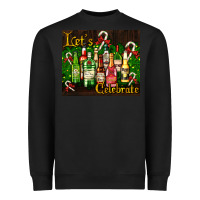 Black Christmas cocktail Heavyweight Sweatshirt - AdoDesignShop