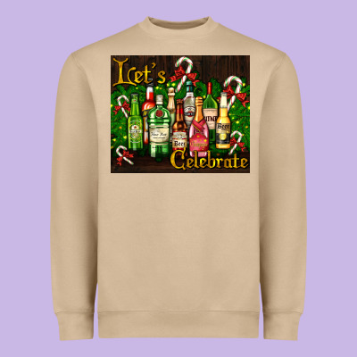 Christmas Cocktail Heavyweight Sweatshirt Designed By Adodesignshop