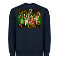 Navy Christmas cocktail Heavyweight Sweatshirt - AdoDesignShop