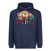 Navy childcare life Heavyweight Hoodie - Artiststas