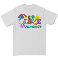 Dove Grey i love summer Premium Tee - texasbilliewilder