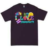 Plum i love summer Premium Tee - texasbilliewilder