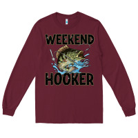 Burgundy weekend hooker Long Sleeve Tee - JahusDesignShop
