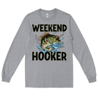 Heather Grey weekend hooker Long Sleeve Tee - JahusDesignShop