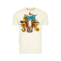 Vintage Arctic sunflower bandana goat Vintage Tee - Jasminsmagicworld