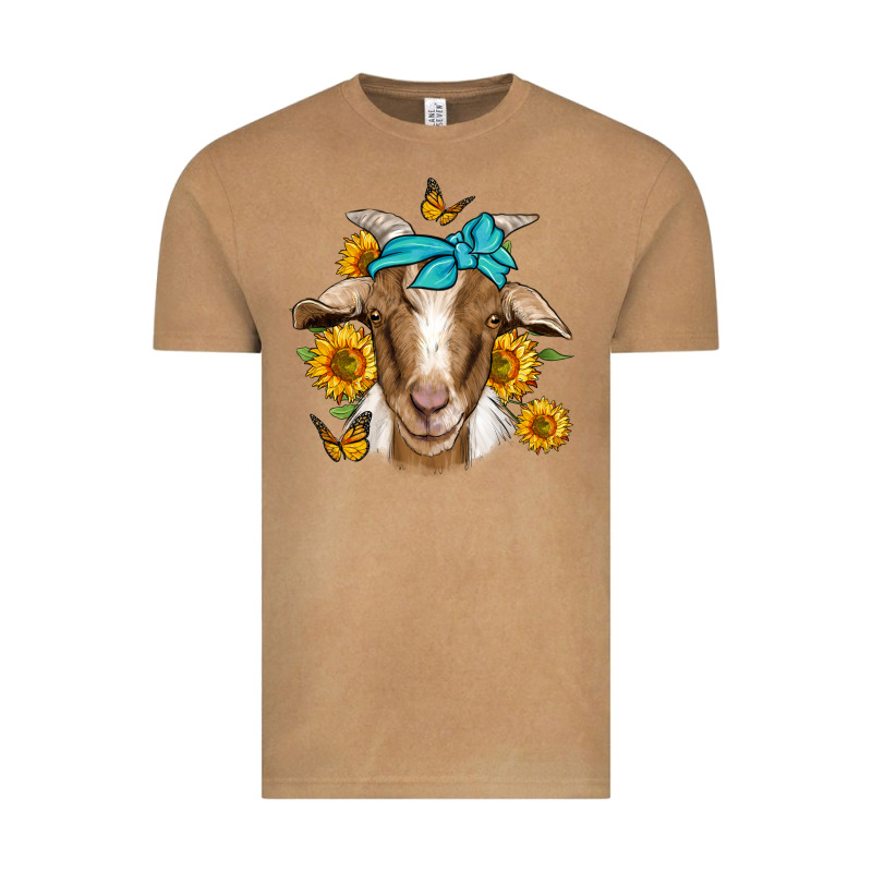 Sunflower Bandana Goat Vintage Tee by Jasminsmagicworld | Teevron
