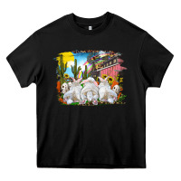 Black easter farm with bunnies Heavy Core Tee - RanaPortraitStore