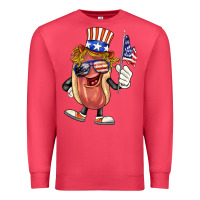 Cardinal 4th of july hot dog Premium Sweatshirt - BarkalooDesign