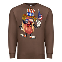 Chestnut 4th of july hot dog Premium Sweatshirt - BarkalooDesign