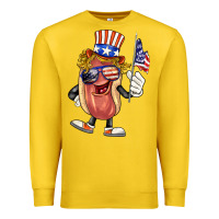 Lemon 4th of july hot dog Premium Sweatshirt - BarkalooDesign
