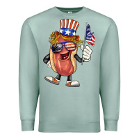 Seafoam 4th of july hot dog Premium Sweatshirt - BarkalooDesign
