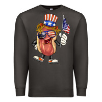 Smoke 4th of july hot dog Premium Sweatshirt - BarkalooDesign