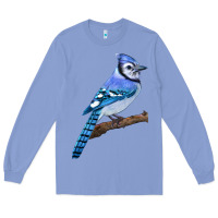 Colony Blue Blue Jay Bird Long Sleeve Tee - LillyAllenDesigns